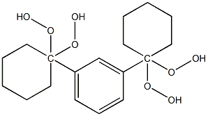 1,1'-(1,3-フェニレン)ジシクロヘキシルジヒドロペルオキシド 化学構造式