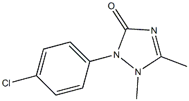 2-(4-Chlorophenyl)-1,5-dimethyl-1,2-dihydro-3H-1,2,4-triazol-3-one Structure