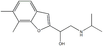 2-Isopropylamino-1-(6,7-dimethylbenzofuran-2-yl)ethanol Structure