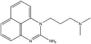 1-[3-(Dimethylamino)propyl]-1H-perimidin-2-amine Structure