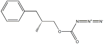 (-)-Azidoformic acid (R)-2-methyl-3-phenylpropyl ester,,结构式