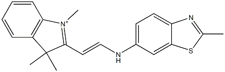 1,3,3-Trimethyl-2-[2-[(2-methylbenzothiazol-6-yl)amino]ethenyl]-3H-indolium