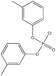 Chlorophosphonic acid=bis(m-tolyl) ester Structure