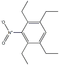 2,3,5,6-Tetraethyl-1-nitrobenzene Struktur