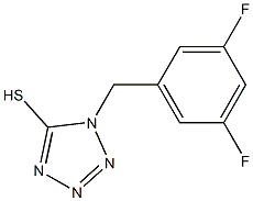 1-(3,5-ジフルオロベンジル)-1H-テトラゾール-5-チオール 化学構造式