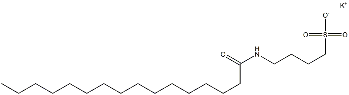 4-Palmitoylamino-1-butanesulfonic acid potassium salt,,结构式
