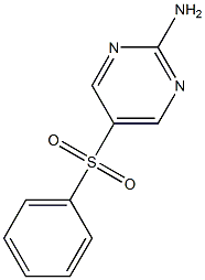 5-(Phenylsulfonyl)pyrimidin-2-amine,,结构式