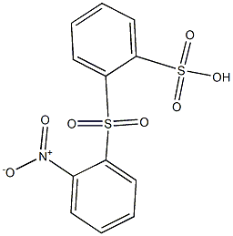 2-[(2-Nitrophenyl)sulfonyl]benzenesulfonic acid Structure