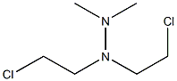 1,1-Bis(2-chloroethyl)-2,2-dimethylhydrazine,,结构式