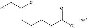 6-クロロオクタン酸ナトリウム 化学構造式