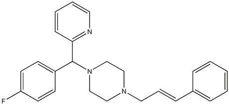  1-[(4-Fluorophenyl)-2-pyridinylmethyl]-4-(3-phenyl-2-propenyl)piperazine