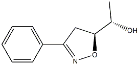(S)-1-[(5S)-3-フェニル-2-イソオキサゾリン-5-イル]エタノール 化学構造式