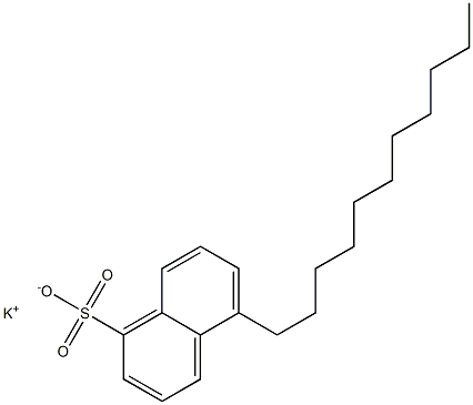5-Undecyl-1-naphthalenesulfonic acid potassium salt Struktur