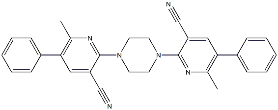 2-[4-(3-Cyano-5-phenyl-6-methylpyridin-2-yl)piperazin-1-yl]-5-phenyl-6-methylpyridine-3-carbonitrile