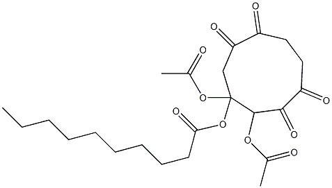  2,3-Bis(acetyloxy)-3-decanoyloxy-1,5-dioxa-6,9-dioxocyclononane