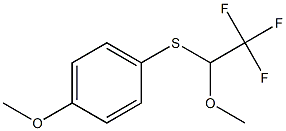 2-(4-Methoxyphenylthio)-2-methoxy-1,1,1-trifluoroethane 结构式