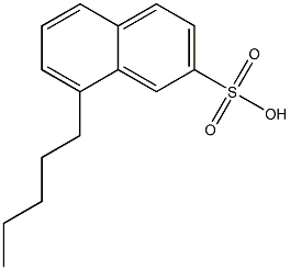 8-ペンチル-2-ナフタレンスルホン酸 化学構造式