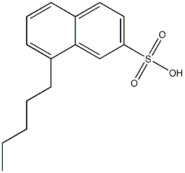 8-Pentyl-2-naphthalenesulfonic acid 结构式