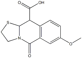 2,3,10,10a-Tetrahydro-7-methoxy-5-oxo-5H-thiazolo[3,2-b]isoquinoline-10-carboxylic acid 结构式