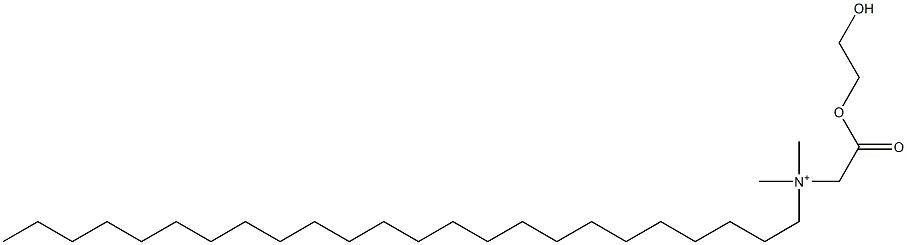 N-[(2-ヒドロキシエトキシ)カルボニルメチル]-N,N-ジメチル-1-テトラコサンアミニウム 化学構造式