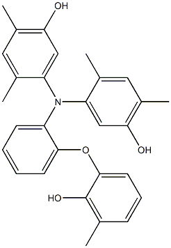 N,N-Bis(5-hydroxy-2,4-dimethylphenyl)-2-(2-hydroxy-3-methylphenoxy)benzenamine