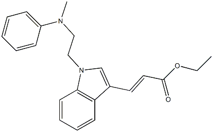  3-[1-[2-(Methylphenylamino)ethyl]-1H-indol-3-yl]propenoic acid ethyl ester