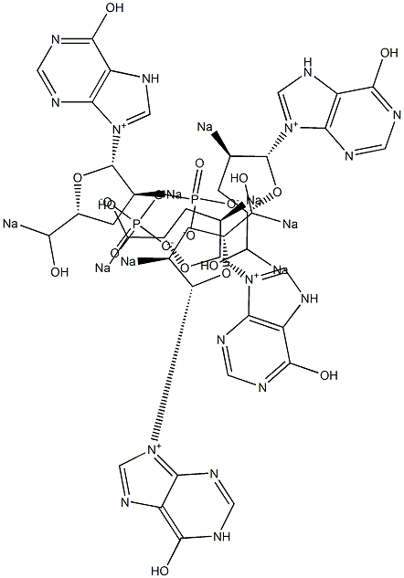 (Diphosphoric acid 2',5'-dideoxyinosine-2',5'-diyl)disodium salt Structure