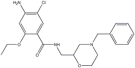 N-(4-Benzylmorpholin-2-ylmethyl)-4-amino-5-chloro-2-ethoxybenzamide Structure