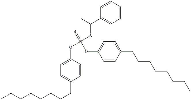 Dithiophosphoric acid O,O-bis(4-octylphenyl)S-(1-phenylethyl) ester,,结构式