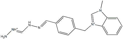  1-Methyl-3-[4-[2-(aminoiminiomethyl)hydrazonomethyl]benzyl]-1H-benzimidazol-3-ium