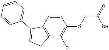 [(7-Chloro-3-phenyl-1H-inden-6-yl)oxy]acetic acid Structure
