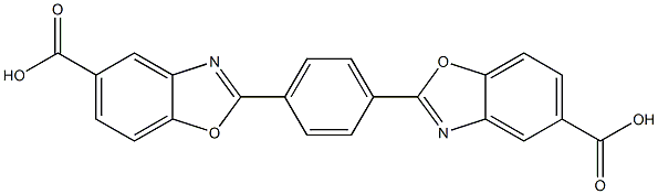 1,4-Bis(5-carboxybenzoxazol-2-yl)benzene Struktur
