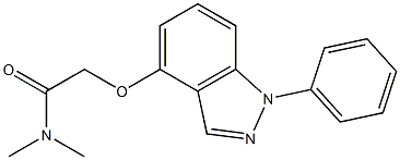 1-Phenyl-4-[[(dimethylamino)carbonyl]methoxy]-1H-indazole Structure