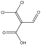 3,3-Dichloro-2-formylacrylic acid Struktur