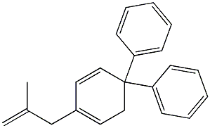 5,5-Diphenyl-2-(2-methyl-2-propenyl)-1,3-cyclohexadiene Struktur