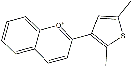2-(2,5-Dimethyl-3-thienyl)chromenylium Structure