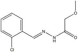 N'-(2-Chlorobenzylidene)methoxyacetohydrazide,,结构式