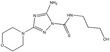 5-Amino-3-morpholino-N-(3-hydroxypropyl)-1H-1,2,4-triazole-1-carbothioamide