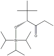 (R)-5,5-Dimethyl-4-[(triisopropylsilyl)oxy]-3-hexanone Struktur
