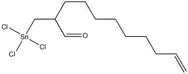 2-[(トリクロロスタンニル)メチル]-10-ウンデセナール 化学構造式