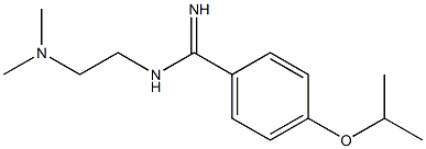 N-[2-(Dimethylamino)ethyl]-4-isopropoxybenzamidine Structure