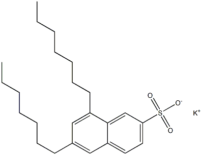 6,8-Diheptyl-2-naphthalenesulfonic acid potassium salt Structure