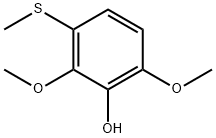 2,6-Dimethoxy-3-(methylthio)phenol 结构式