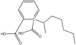 (-)-Phthalic acid hydrogen 1-[(R)-1-methylhexyl] ester 结构式