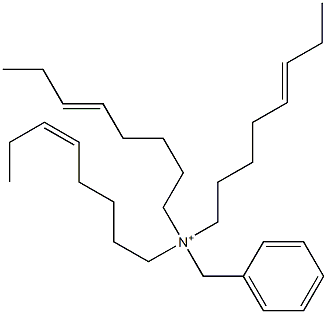 Tri(5-octenyl)benzylaminium,,结构式