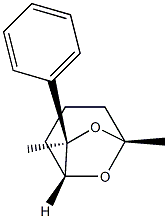 (1R,5R,7R)-5,7-ジメチル-7-フェニル-6,8-ジオキサビシクロ[3.2.1]オクタン 化学構造式