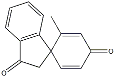 2',3'-Dihydro-2-methylspiro[cyclohexa-2,5-diene-1,1'-[1H]indene]-3',4-dione,,结构式