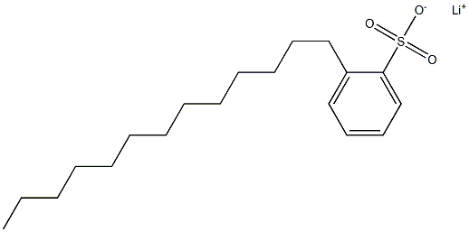 2-Tridecylbenzenesulfonic acid lithium salt 结构式