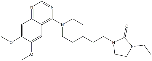 1-[2-[1-(6,7-Dimethoxyquinazolin-4-yl)piperidin-4-yl]ethyl]-3-ethylimidazolidin-2-one Structure