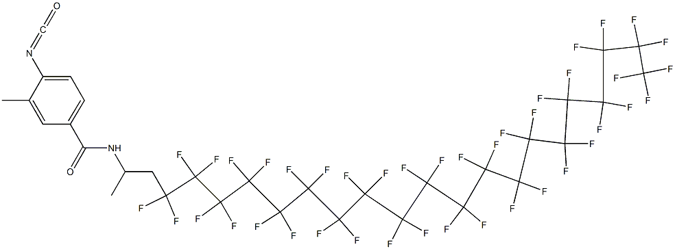 4-Isocyanato-3-methyl-N-[2-(hentetracontafluoroicosyl)-1-methylethyl]benzamide Structure